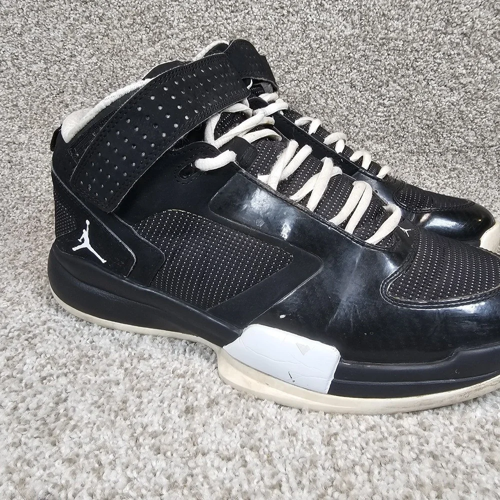 Nike Jordan Flight SC-1 Jumpman Black White Shoes Mens Size 9.5 454043-010